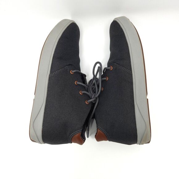 OluKai Nana Hele Waiapo Shoes Mens 10.5 Dark Wood Grey Canvas Chukka Boots main image 6